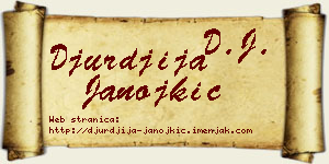 Đurđija Janojkić vizit kartica
